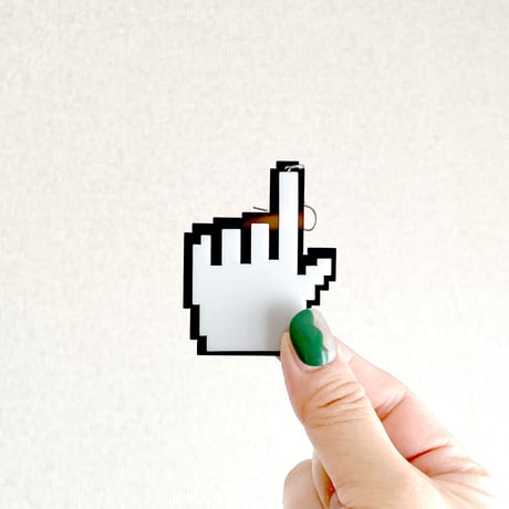 8Bit ハンドカーソル ピアス Hand Cursor