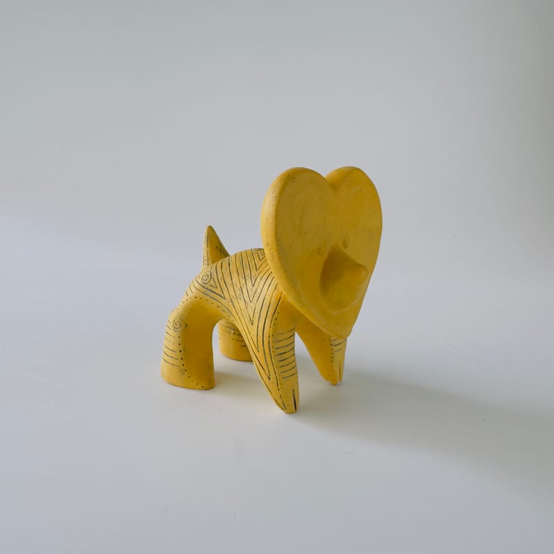 乙幡啓子 ／ 遮光器 土偶犬「ドッグゥ」｜ハート型：06 | はちみせ （83）