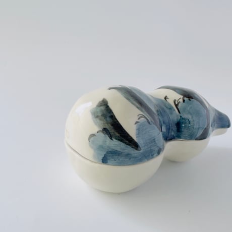 伊野孝行 × esou ceramics ／ 蓋物 松風に女