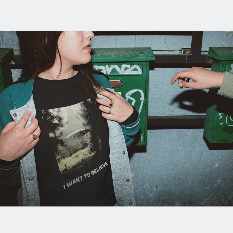 83 original / I WANT TO BELIEVE Tシャツ 森|A:Black 83 original / I WANT TO BELIEVE Tシャツ 森|A:Black
