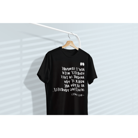 83 original ／Quotes by Bill Gates 鏡文字TEE