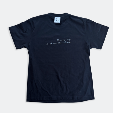 83 original  ／ ランボオ Tシャツ ［ Fleurs by Arthur RIMBAUD ］ブラック