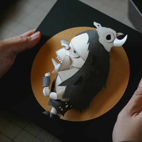 松本康孝 ／ Paper Art：肉うめぇ
