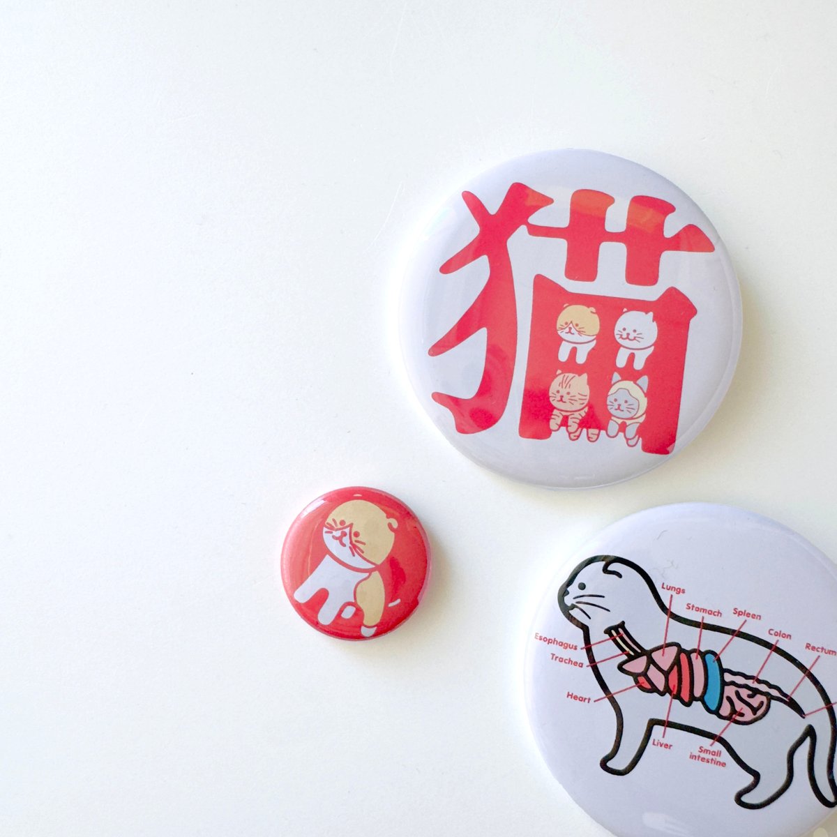 八重樫王明 ／ 缶バッジ 猫 | はちみせ （83）