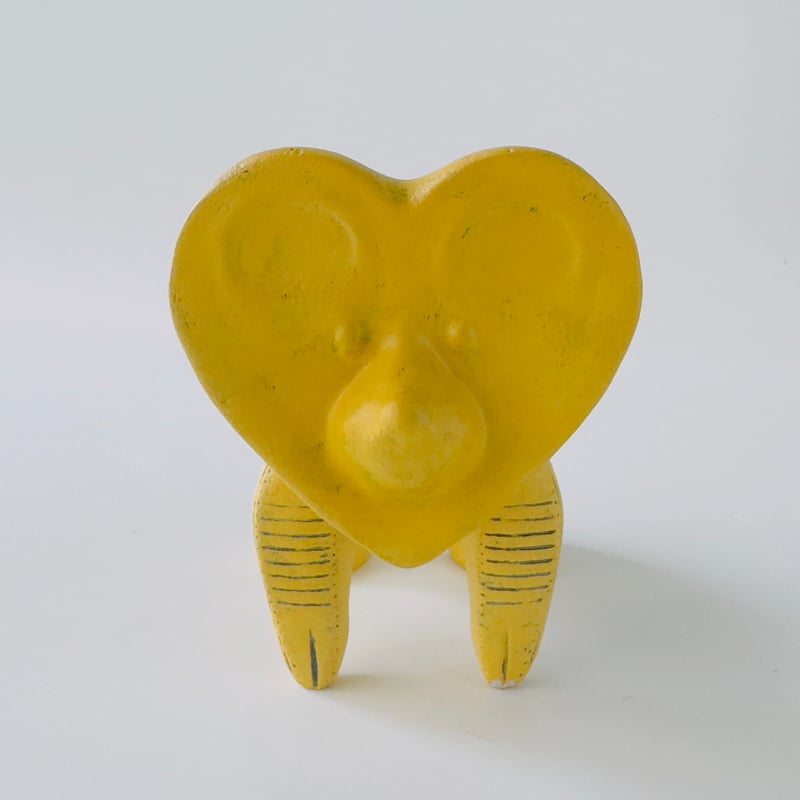 乙幡啓子 ／ 遮光器 土偶犬「ドッグゥ」｜ハート型：06 | はち