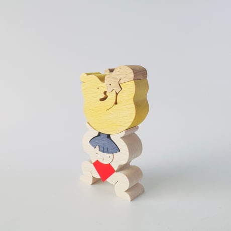 組み木 ／ クマ揚げ金太