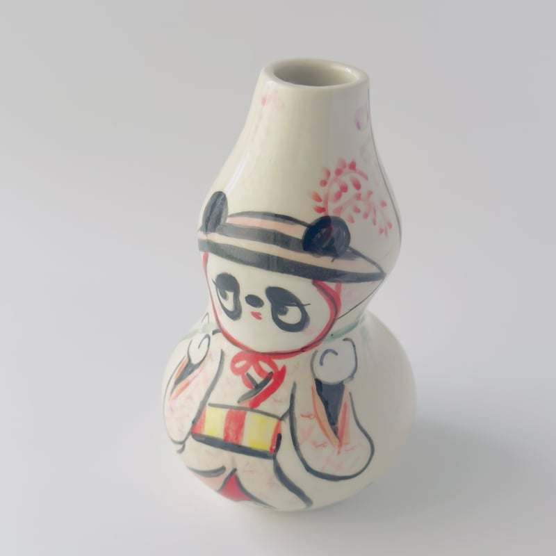 チイラボ パンダ 一輪挿し 陶器 作家 人気作家「CYILABO