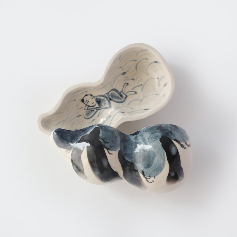 伊野孝行 × esou ceramics ／ 蓋物 松風に男 | はちみせ （83）