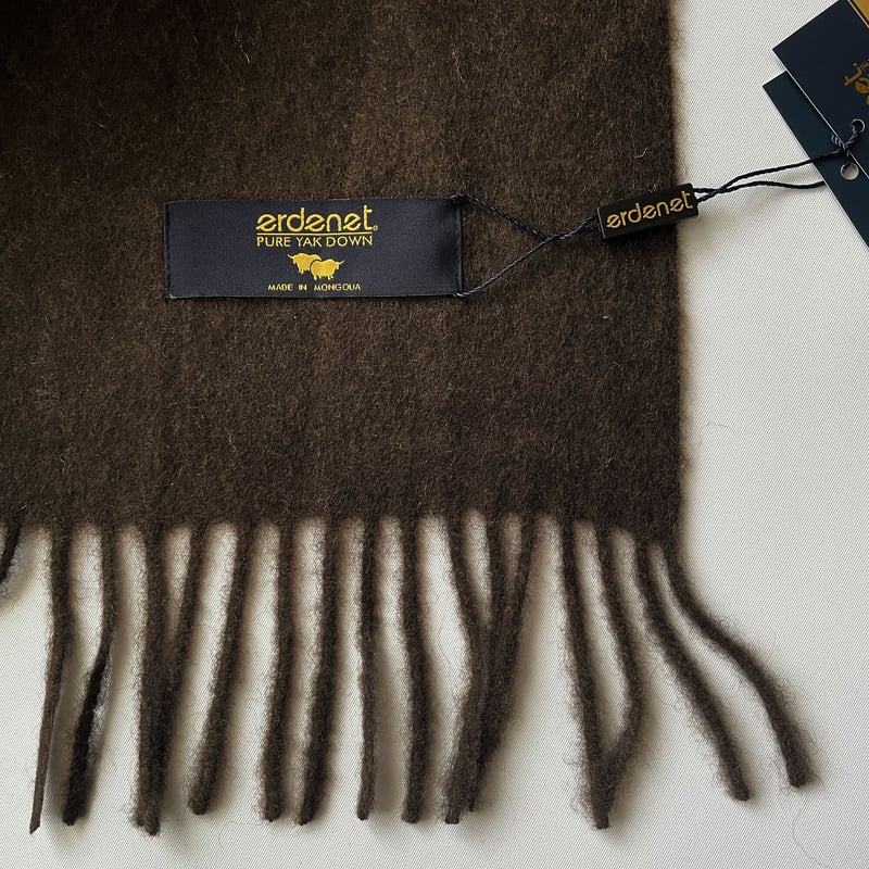 ヤクウール100% ナチュラル 大判ショール｜フリンジ | はちみせ （83）