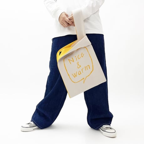 killdisco ／ KNIT MARCHE BAG Nice & warm ドッグ Yellow