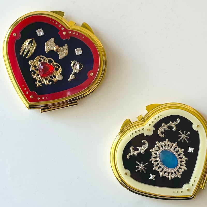 卒業生代表 ／ ミニ宝石箱ミラー ｜ハート | はちみせ （83）