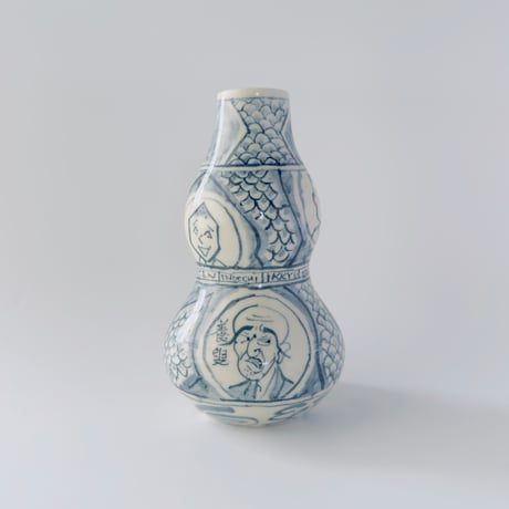 伊野孝行 × esou ceramics ／ 一輪挿し　一休｜染付