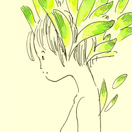 石山さやか ／ ドローイング 芽吹き：04