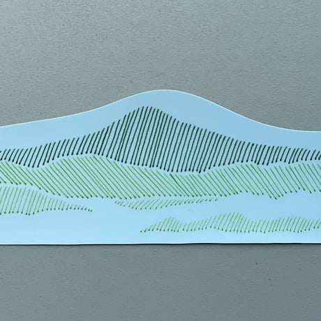 83 original ／ Green Line 山 Sticker