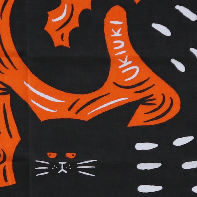 山中正大 ／ ねこ手ぬぐい2025 [みんなkawaii]オレンジ | はちみせ （83）