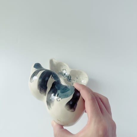 伊野孝行 × esou ceramics ／ 蓋物 松風に女