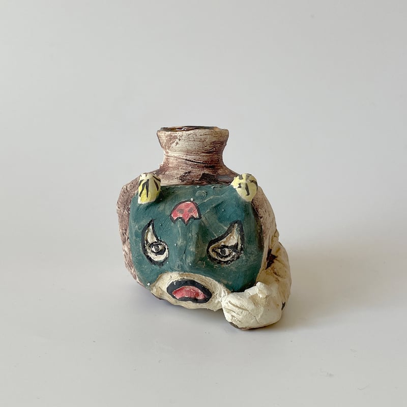 田川亞希 ／ 手乗り覆面レスラー 一輪挿し | はちみせ （83）