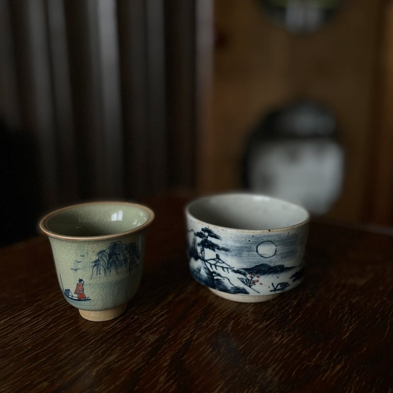 茶碗 月・山・梅｜山水画 | はちみせ （83）
