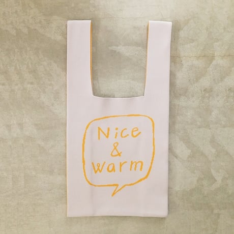 killdisco ／ KNIT MARCHE BAG Nice & warm ドッグ Yellow