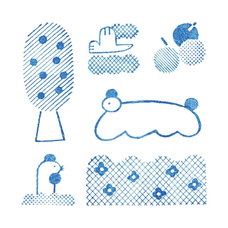 透明スタンプ「氷印」モリセット ／ しまむら ひかり