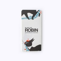 黒ねこ意匠 ／ 一筆箋　BLACK CAT ROBIN