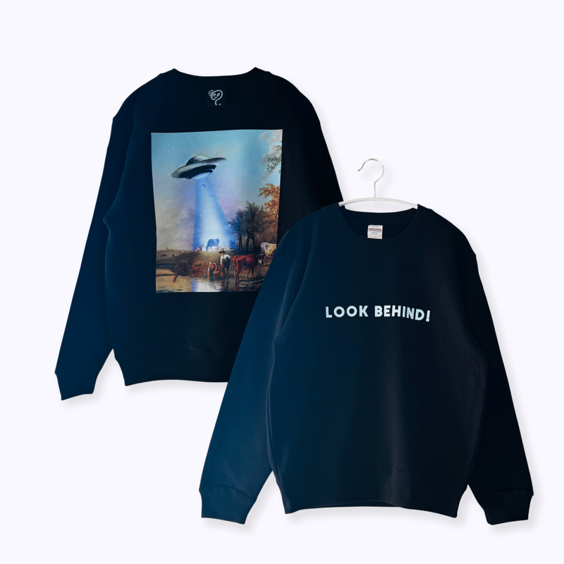 83 original ／ LOOK BEHIND! スウェット｜ブラック | はちみせ （83）