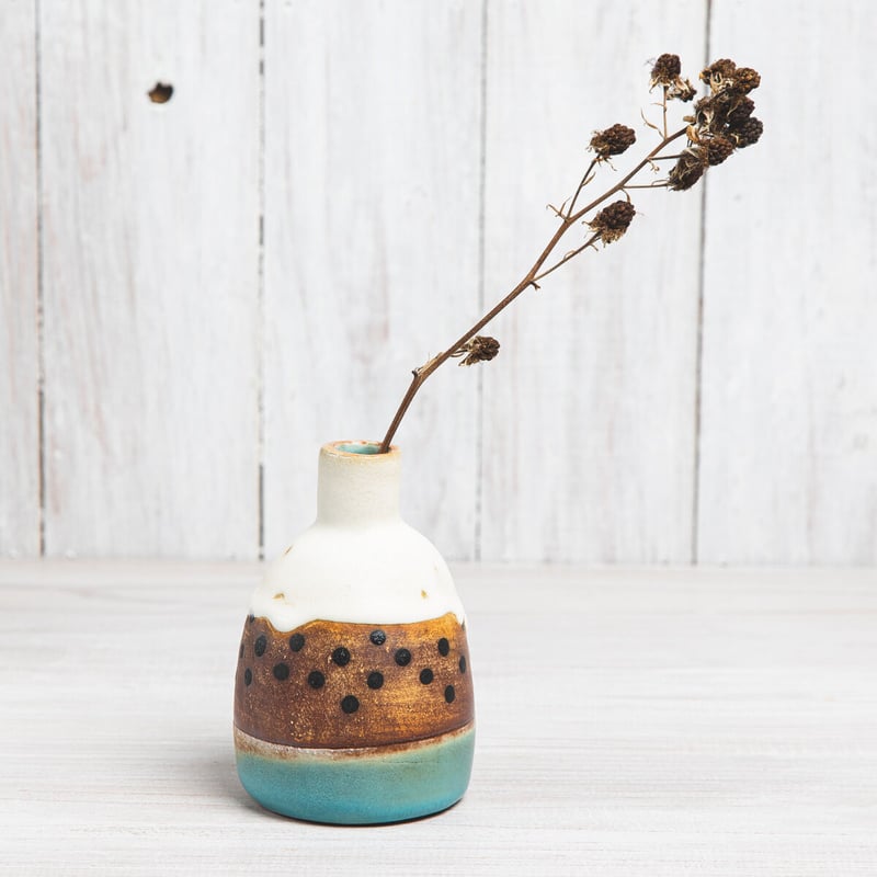 エヴァーソン朋子 陶作品「花器」A5 | gallery So-Ra online shop