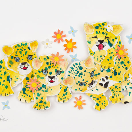 とmoえ 原画「光たち・ヒョウ」