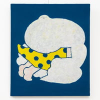 華 原画「とりとひと」  水玉スカート