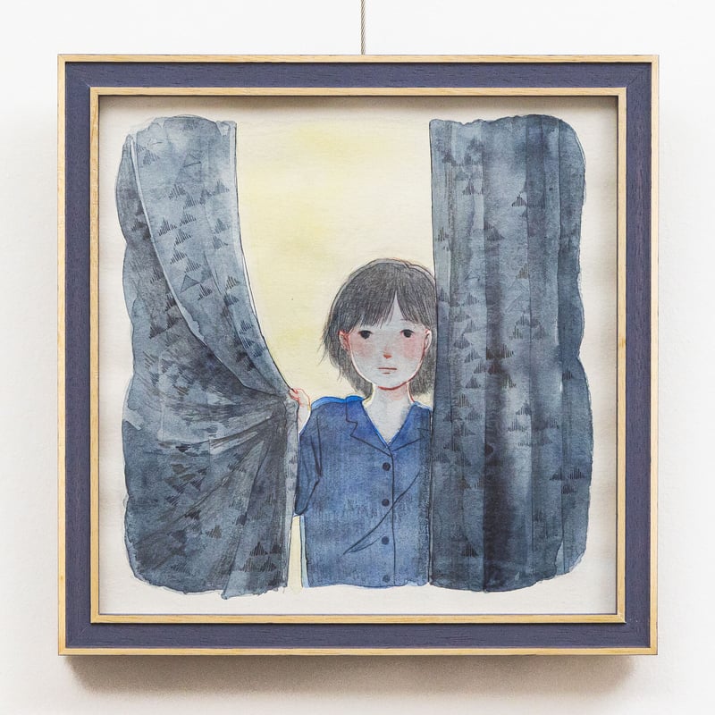 油絵 絵画 原画 ラメ使用【魔法の鏡シリーズ・NO ONE誰でも無い】 油絵 原画「求愛」F4サイズ 文鳥 桜文鳥 絵画 | iichi 日々の