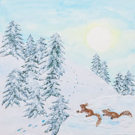とmoえ「雪降る山のある日」