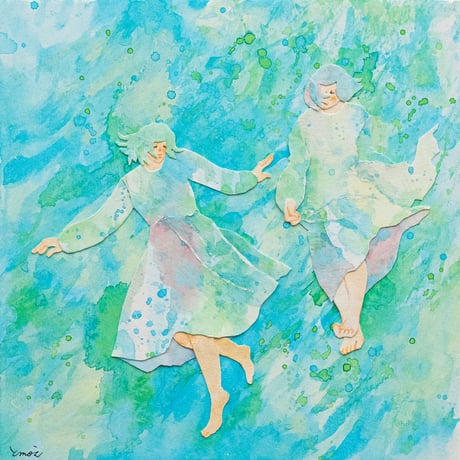 とmoえ 原画「風と舞う」