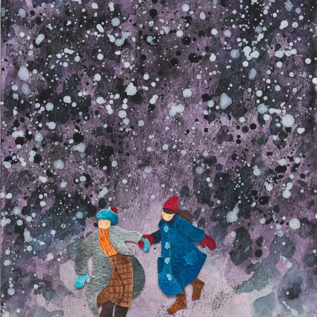 とmoえ 原画「雪降る森を抜けて」