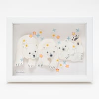とmoえ 原画「光たち・シロクマ」