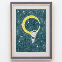 夏雲 原画「Fly with the moon」