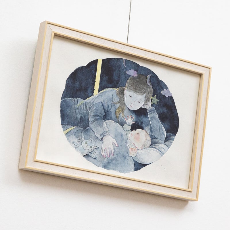 絵画 NAOKO 1 一色真由美 原画「nen nen」 | gallery So-Ra online shop