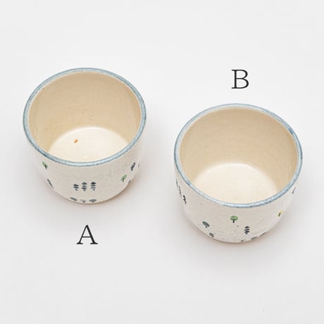谷村仁美 陶作品「カップ・森」