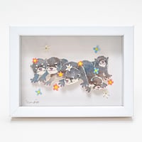 とmoえ 原画「光たち・カワウソ」