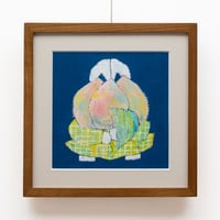 華 原画「花・うさぎちゃん」