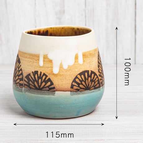 エヴァーソン朋子 陶作品「花器」A3