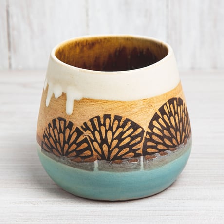 エヴァーソン朋子 陶作品「花器」A3