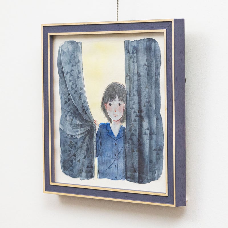 絵画　レジン　約束　スラム街の少年と少女（ガーネット,サンストーン水晶） 絵画 レジン 約束 スラム街の少年と少女（ガーネット,サン