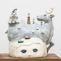 谷村仁美 陶作品「おはようの前に」