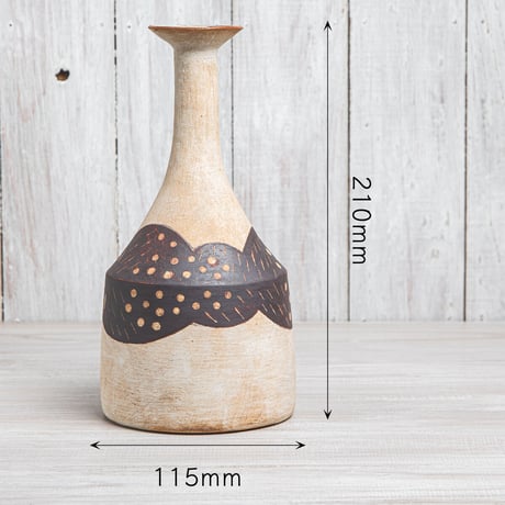 エヴァーソン朋子 陶作品「花器」A1