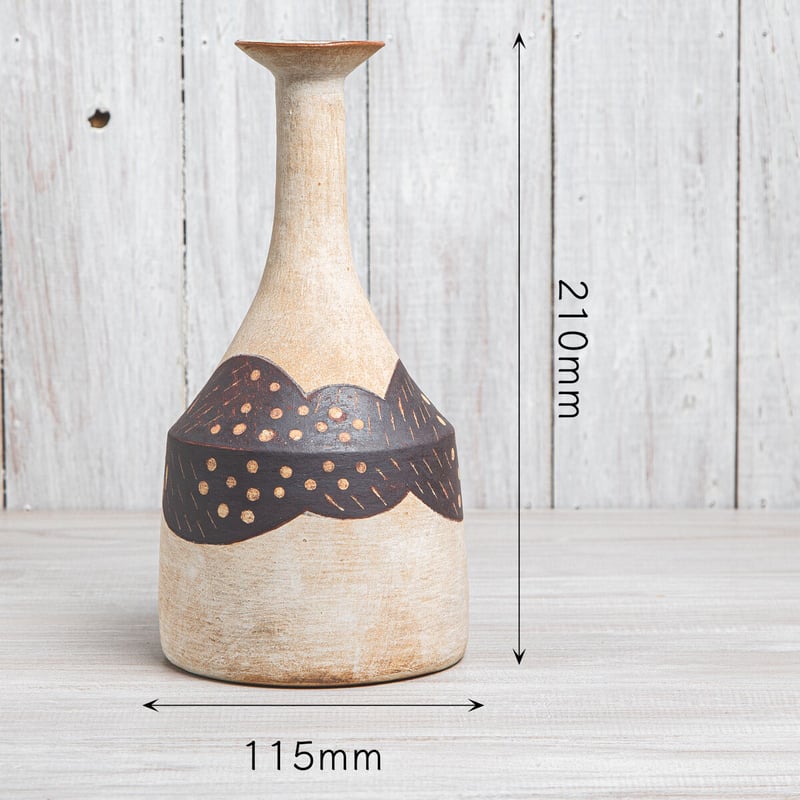 エヴァーソン朋子 陶作品「花器」A1 | gallery So-Ra online shop