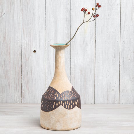 エヴァーソン朋子 陶作品「花器」A1