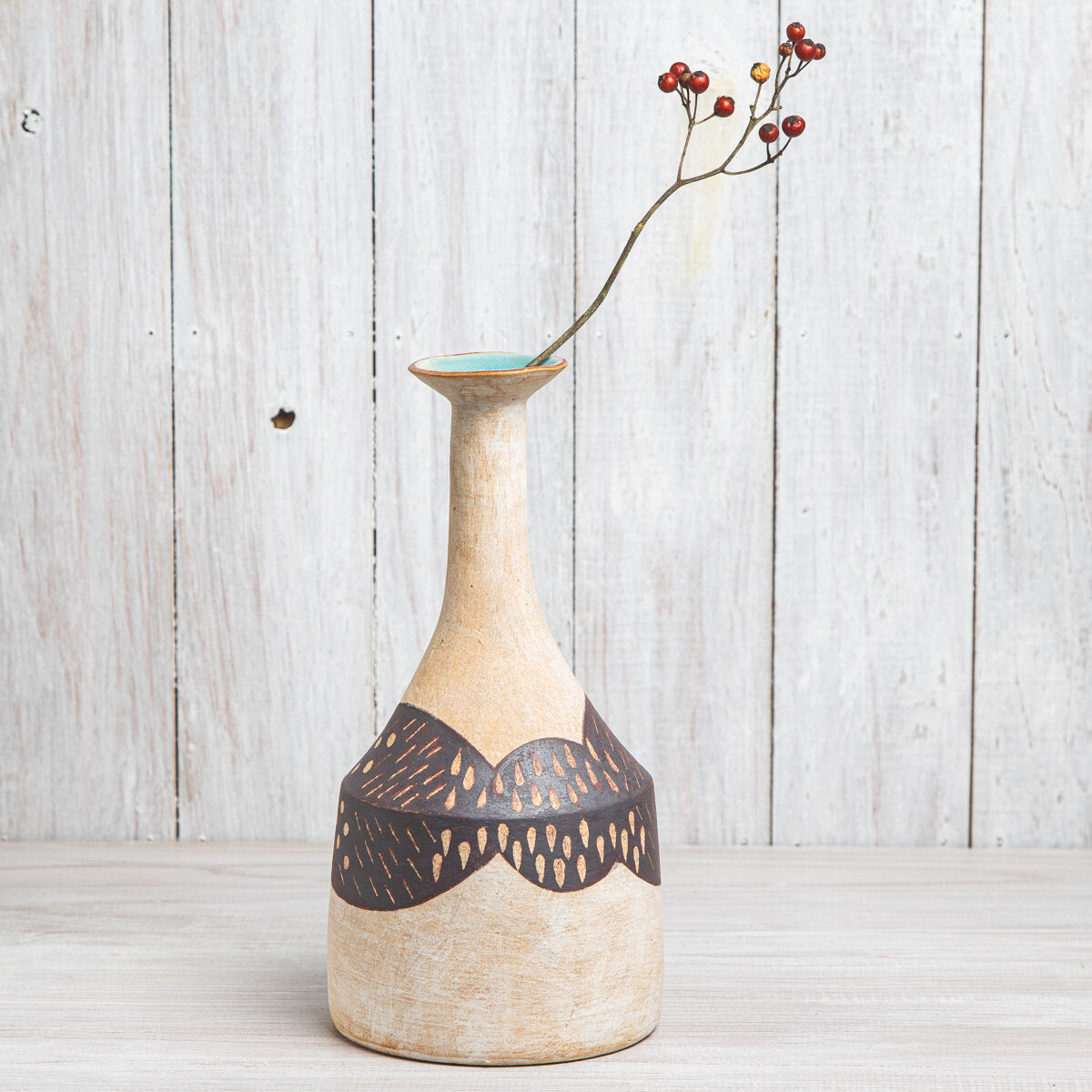 エヴァーソン朋子 陶作品「花器」A1 | gallery So-Ra online shop