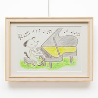 夏雲 原画「ワルツ」と絵本「きゃくせき」