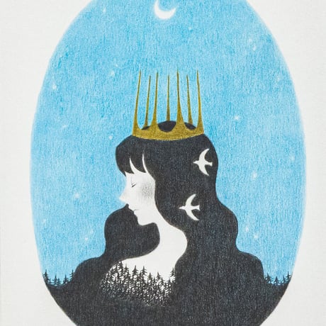 Satomi 原画「漆黒の夜」