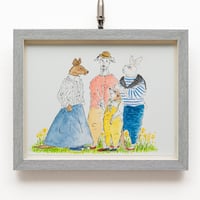 松岡文 原画「春のお話４人組」